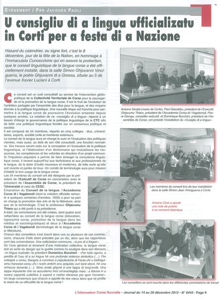 U cunsigliu di a lingua 1