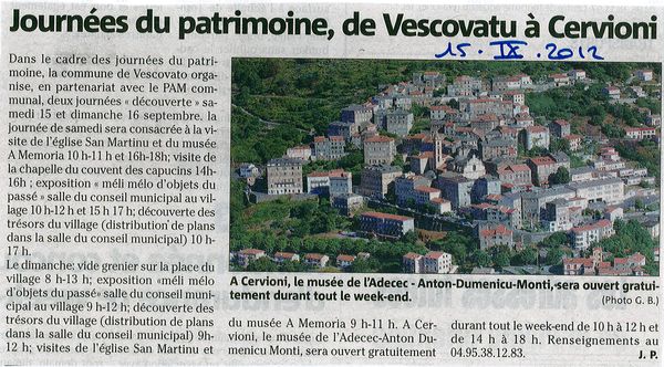 Journées du patrimoine
