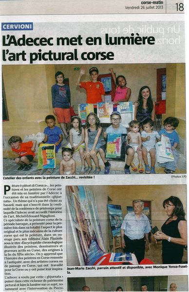 L'ADECEC met en lumière l'art pictural Corse