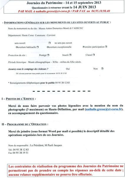 Journées du patrimoine