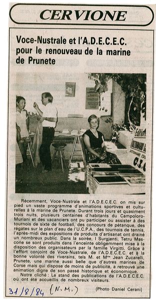 Pour le renouveau de la marine de Prunete