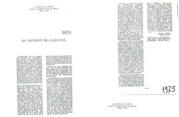 Les militants de l'ADECEC