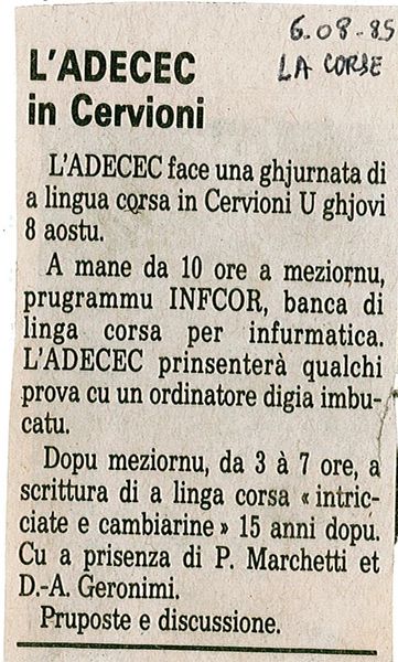 A literatura corsa scritta 3
