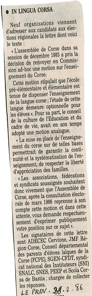 Lettre aux candidats élections régionales