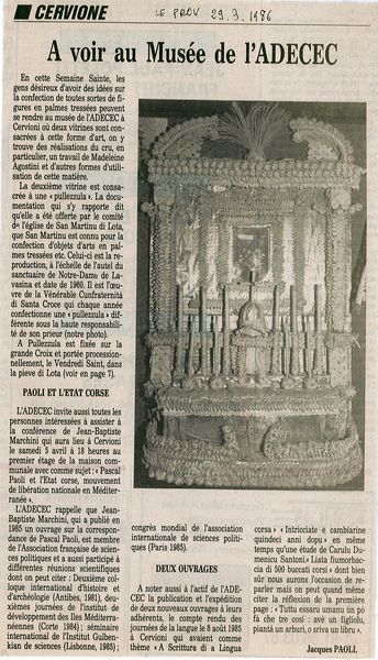 A voir au musée