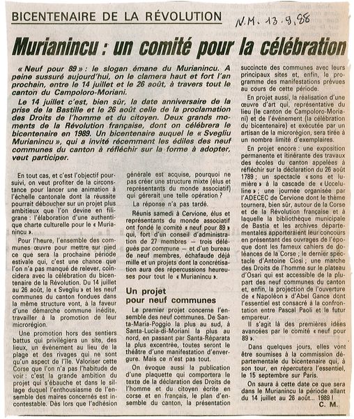 Bicentenaire de la révolution dans le Campuloru 2