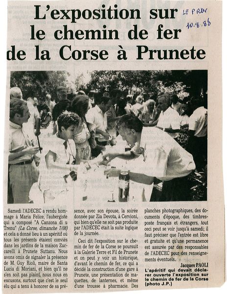 Exposition sur le chemin de fer