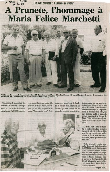 Hommage a Maria Felice Marchetti 1