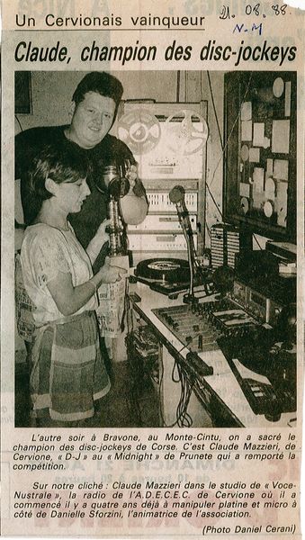 Claude Chamion des disc jockey
