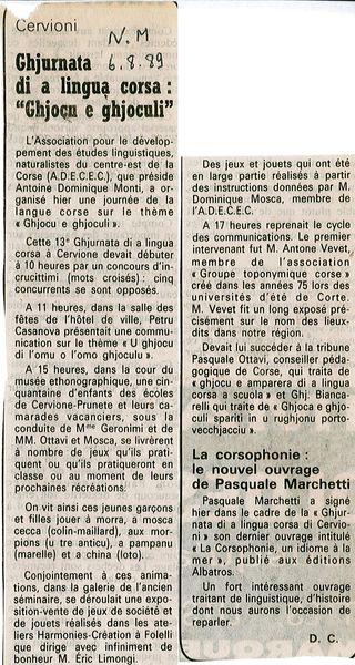 Ghjochi e ghjoculi 3