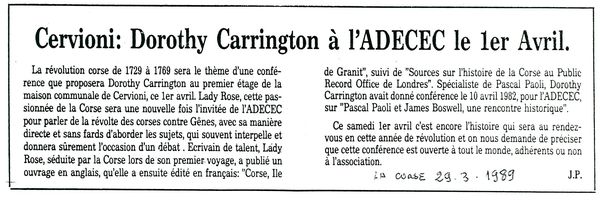 Dorothy Carrington révolution Corse 3