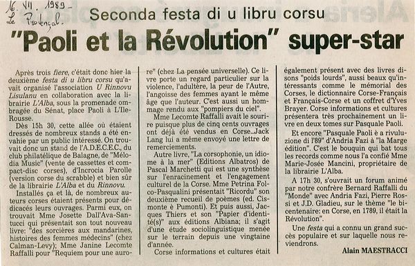 Foire du livre ile rousse