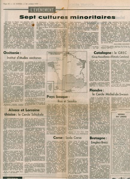 sept cultures minoritaires - le monde 1