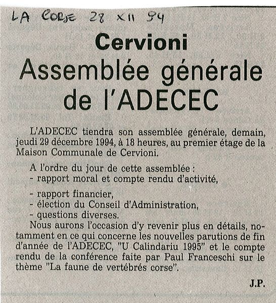 AG de l'ADECEC 2
