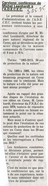 Michel Leenhardt 50 de protection de la nature 1
