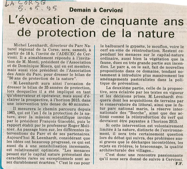 Michel Leenhardt 50 de protection de la nature 2