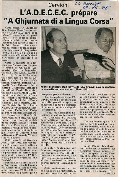 Rime e canzone préparation