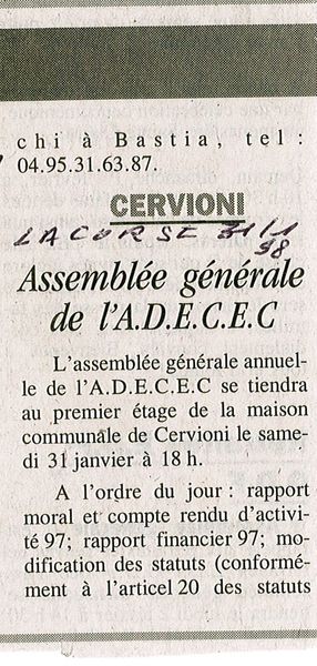 1998 AG de l'ADECEC 2
