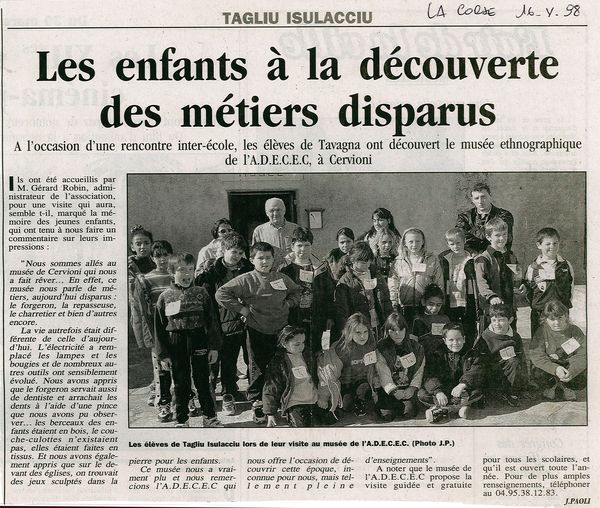 Les métiers disparus