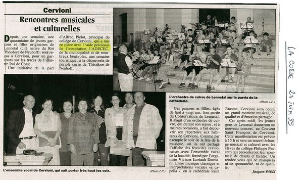 Rencontres musicales et culturelles