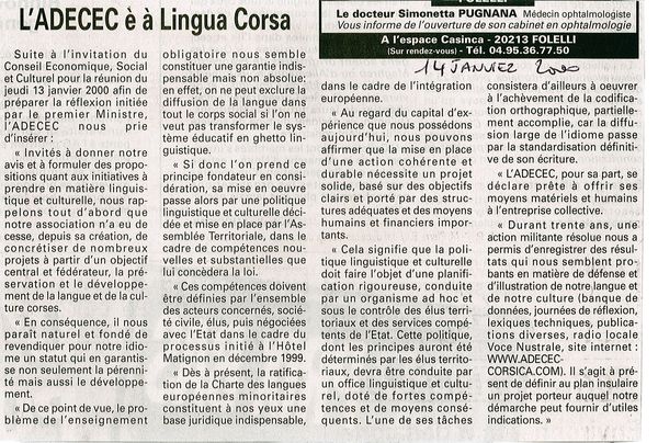 E a lingua corsa