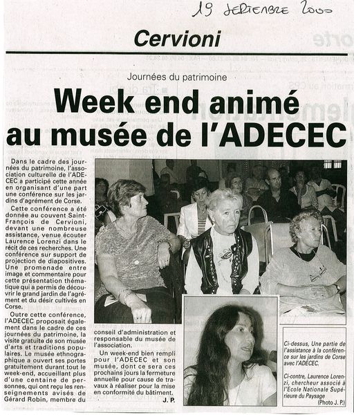 Lorenzi jardins de corse journée patrimoine