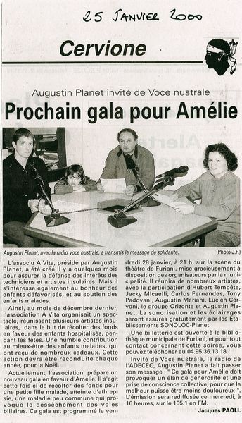 Prochain gala pour Amélie