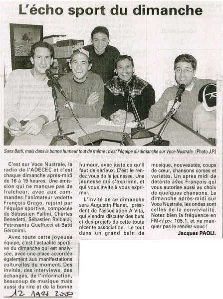 L'echo sport du dimanche