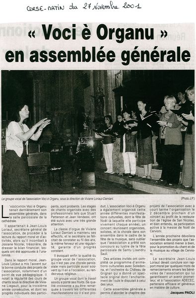 Voci è organu en AG