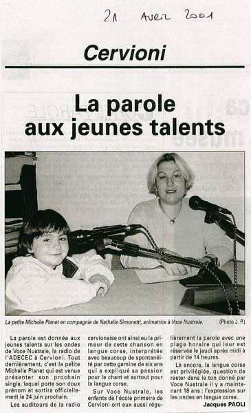 La paroles aux jeunes talents