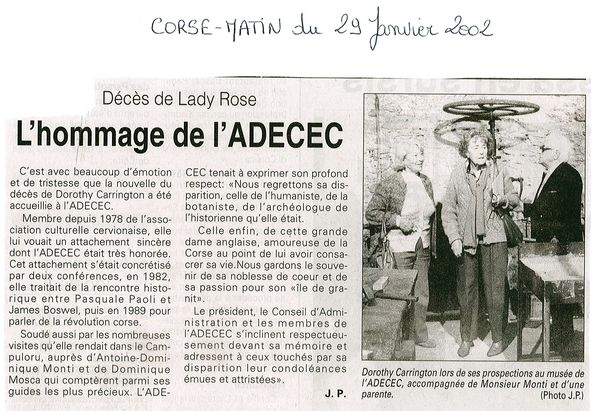 Hommage à Lady Rose