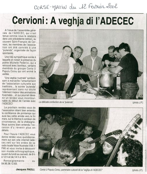 A veghja di l'ADECEC