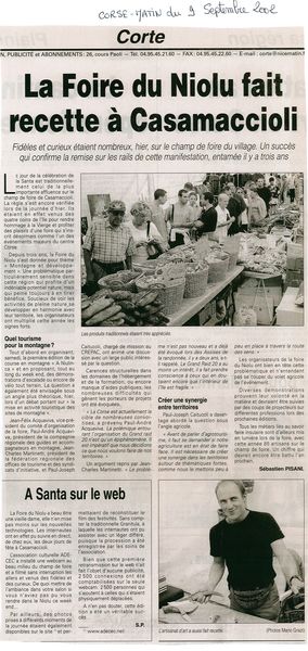 La foire du Niolu