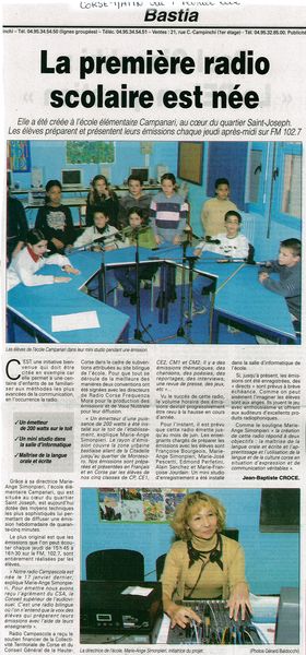 1ère radio scolaire