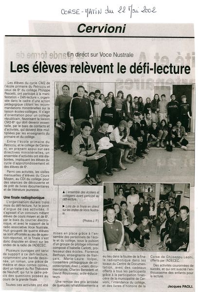 Les élèves relèvent le défi-lecture