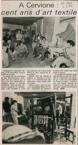 100 ans d'art textile en corse 3
