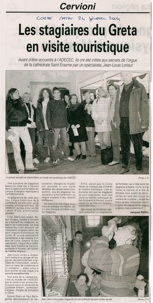 Les stagiaires du Greta en visite touristique