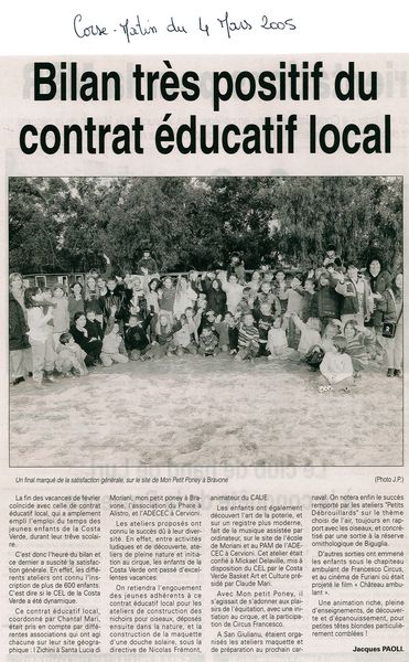 Contrat éducatif local 1