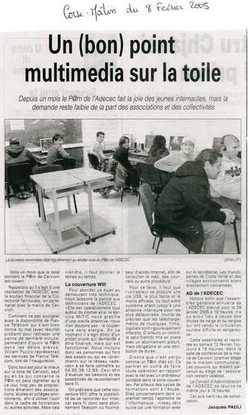 Un bon point multimedia sur la toile