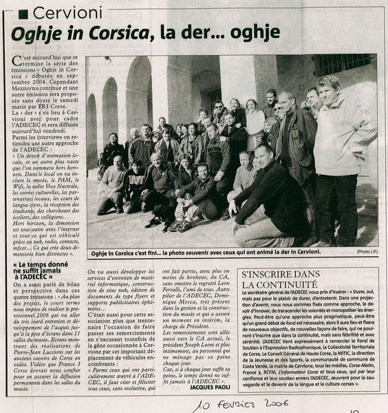 Oghje in Corsica, la der... oghje