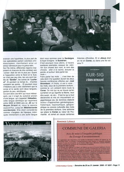 José Stromboni évoquera les origines de la langue