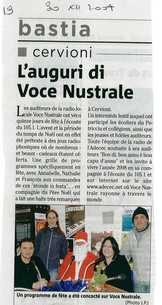 L'auguri di Voce Nustrale