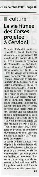 La vie filmée des Corses 2