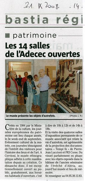 Journée du patrimoine 2