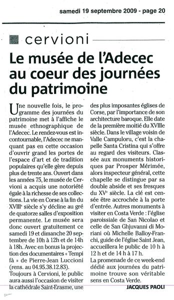 Journées du patrimoine